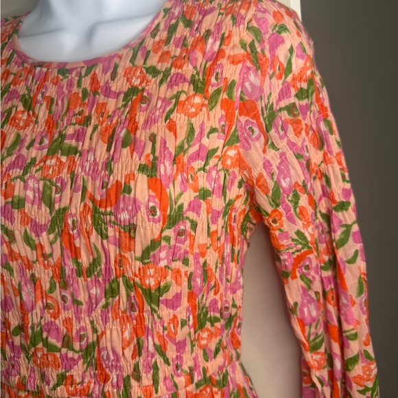 Banjanan Pink and Green Floral Maxi Dress - Picture 5 of 7
